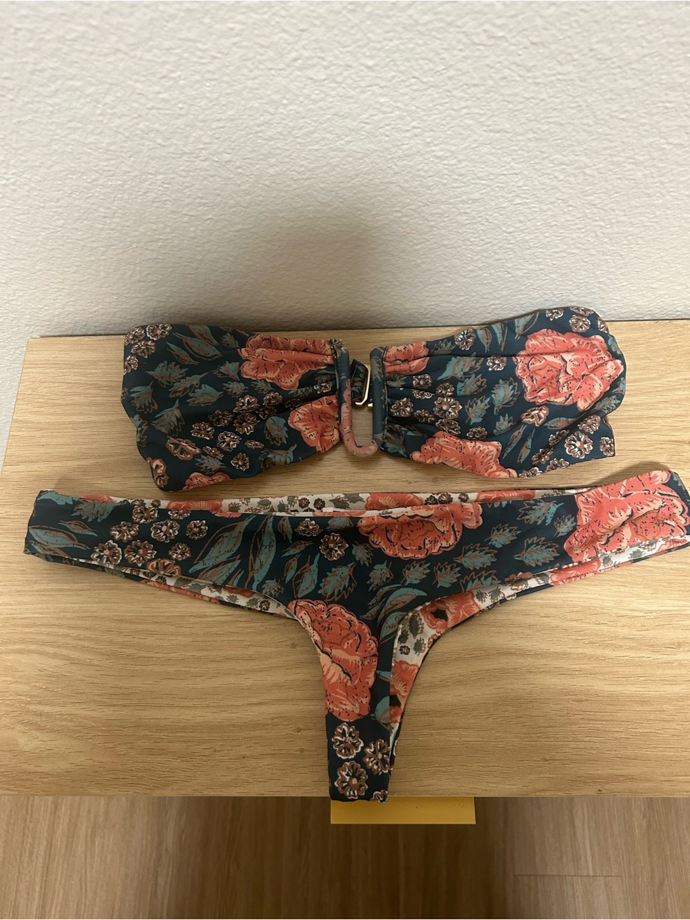 Stone Cold Fox- Beach Riot Floral Bandeau Bikini - Read about sizes!